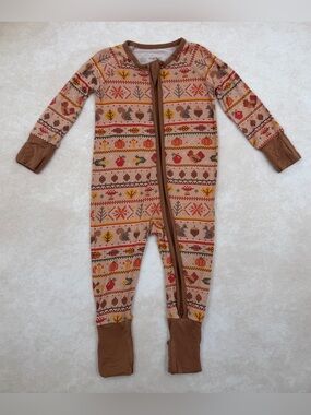 Little Sleepies Fall Fair Isle Zippy